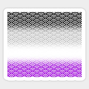 Asexual Pride Waves Sticker